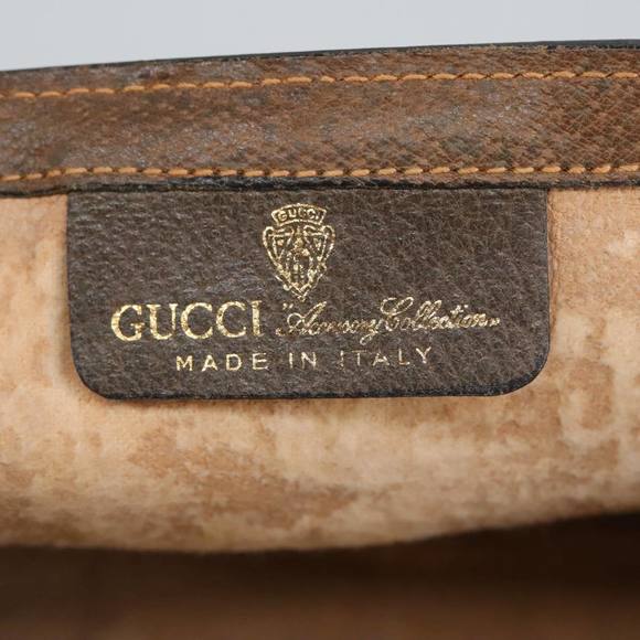 GUCCI GG Supreme Web Sherry Line Clutch Bag Beige 41 014 3087 25 Auth bs19581 - Picture 9 of 16